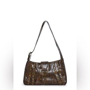 Brown Leather Shoulder Bag
